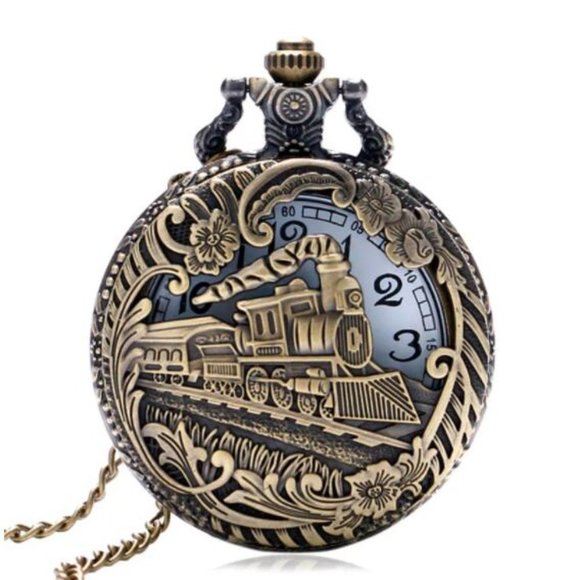 Train NEW Pocket Watch Locomotive Railway Little Prince - Picture 2 of 7
